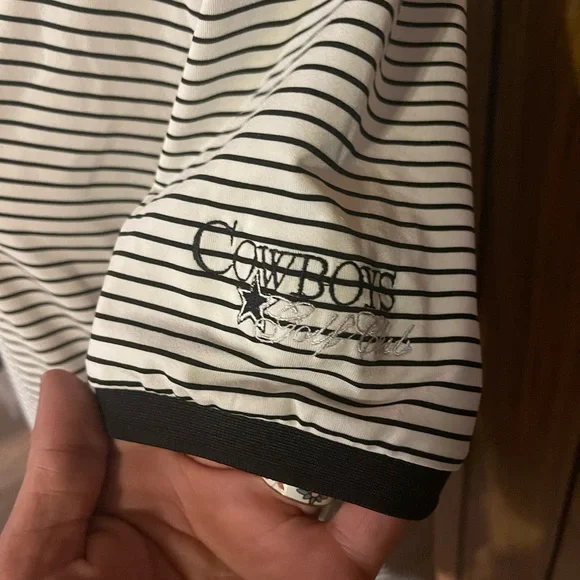 RLX Ralph Lauren Dallas Cowboys Golf Club Striped Performance Polo M - Picture 7 of 9